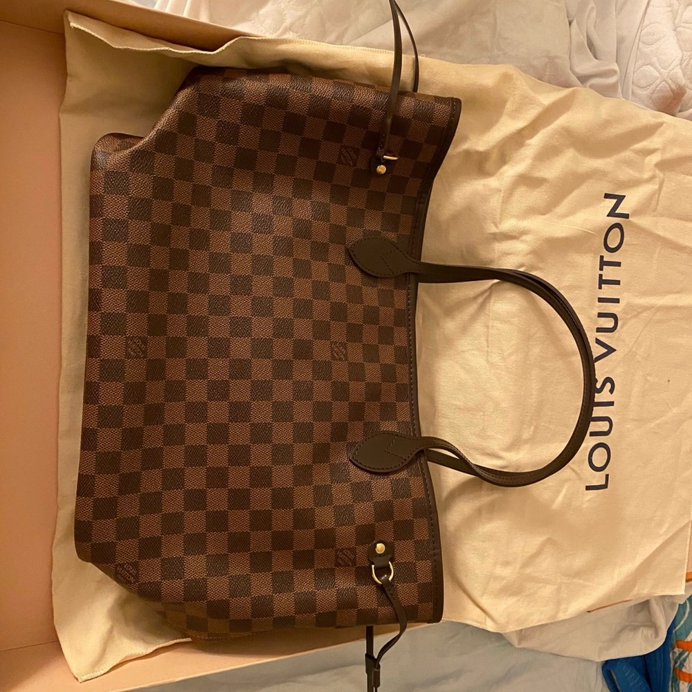 Louis Vuitton BNWT Neverfull Brown Damier Ebene Tote